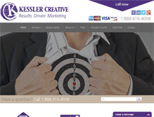 Tablet Screenshot of kesslercreative.com